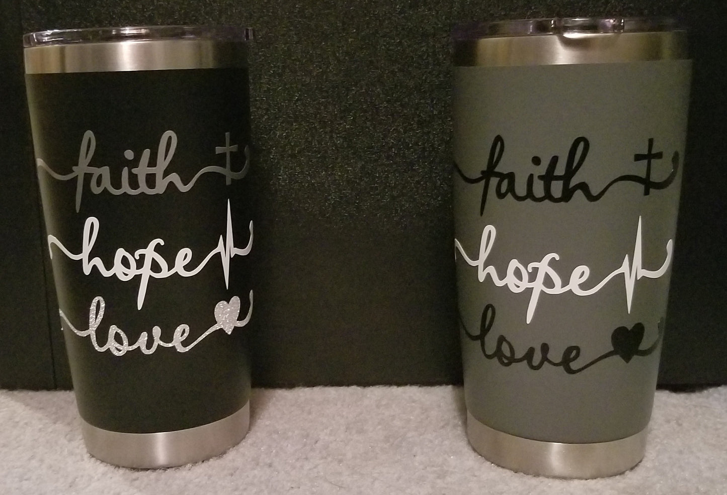 Faith, Hope, Love Tumblers