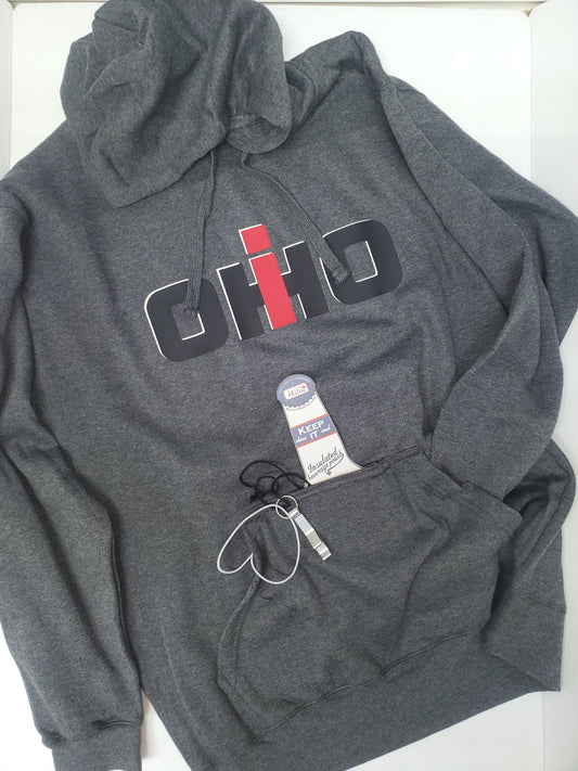 Ohio Case IH Secret Pocket Hoodie