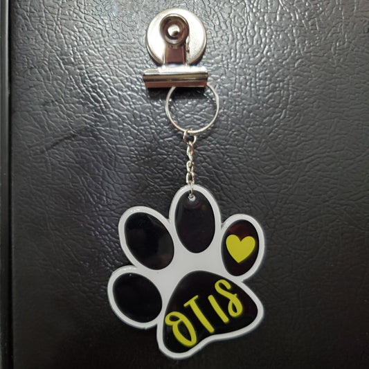 Paw Print Keychain