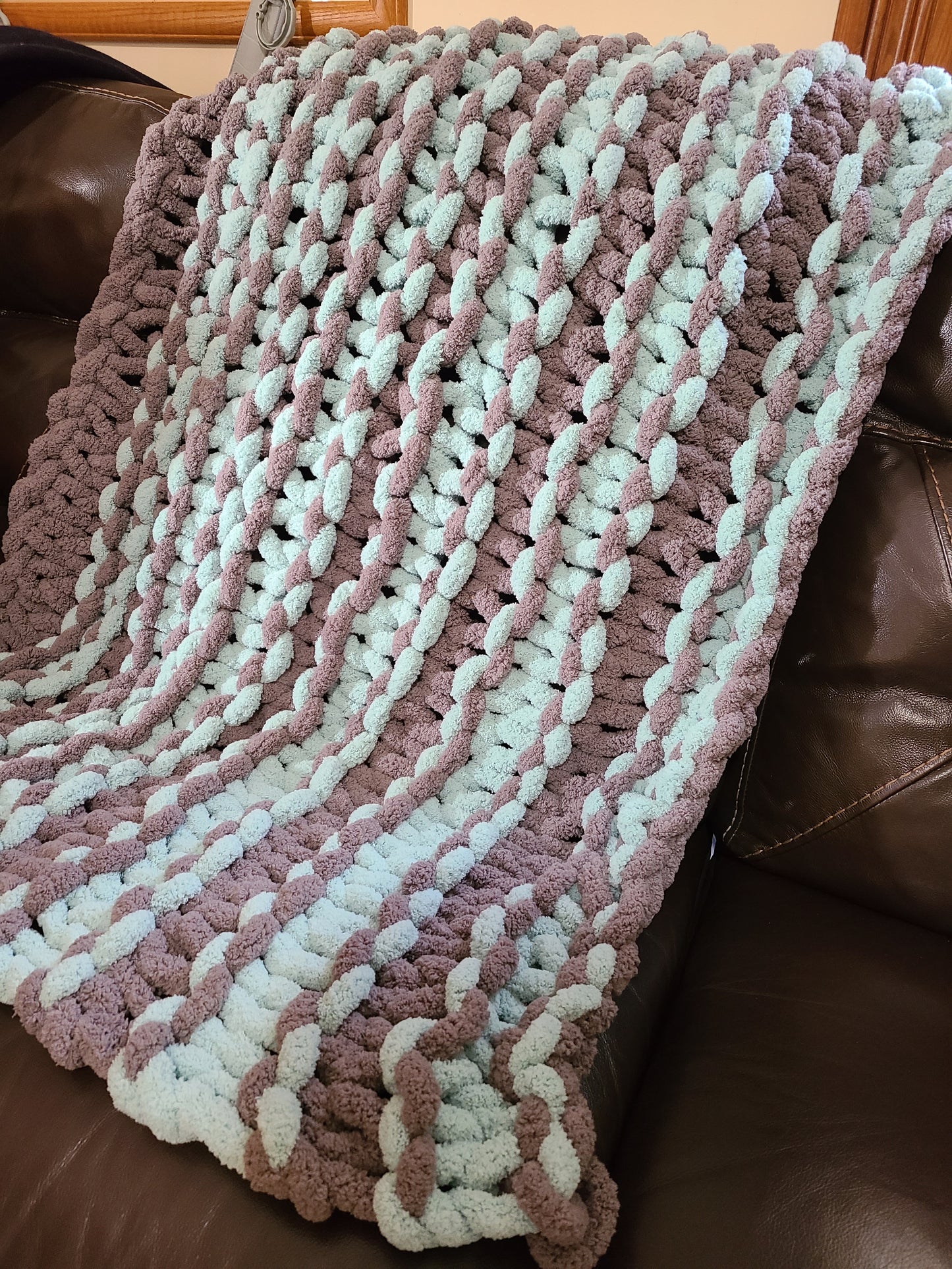 Thin Striped Chunky Blanket