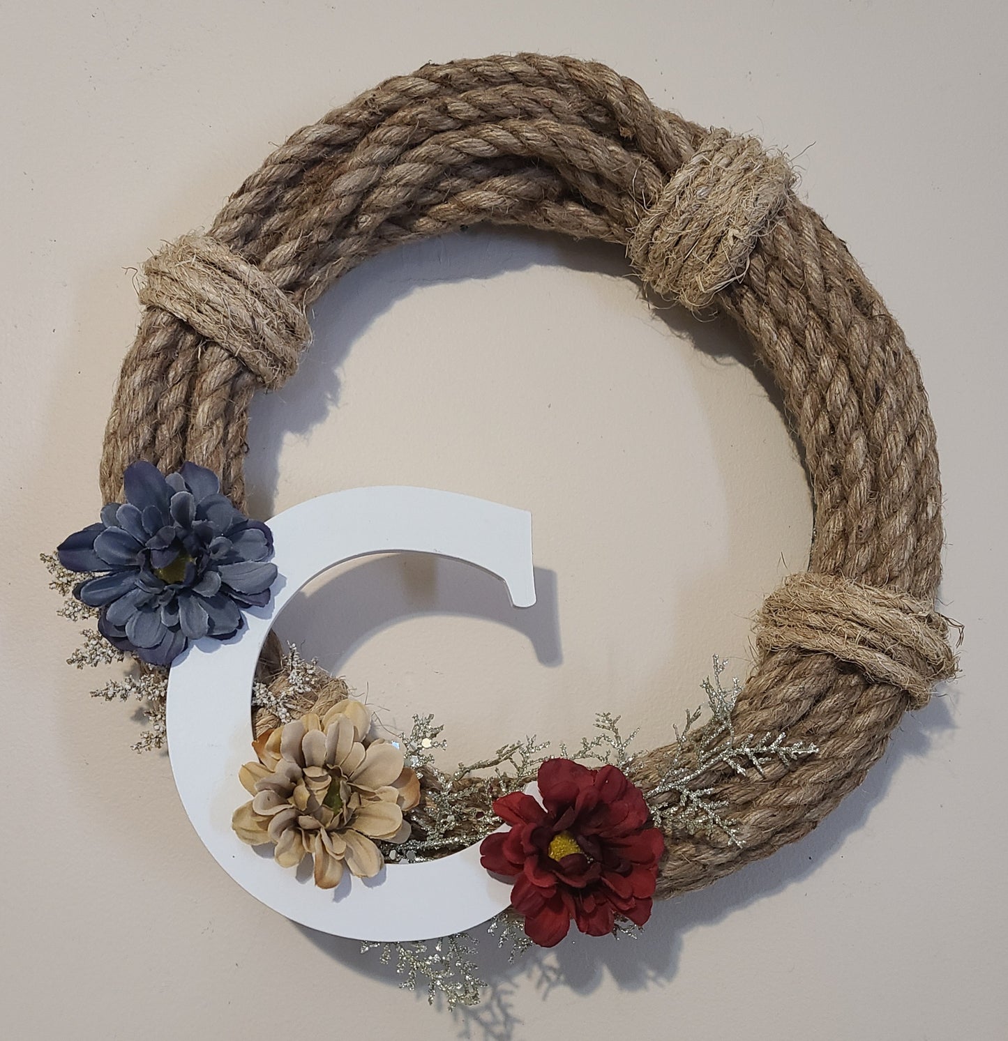 Burlap Rope Wreath