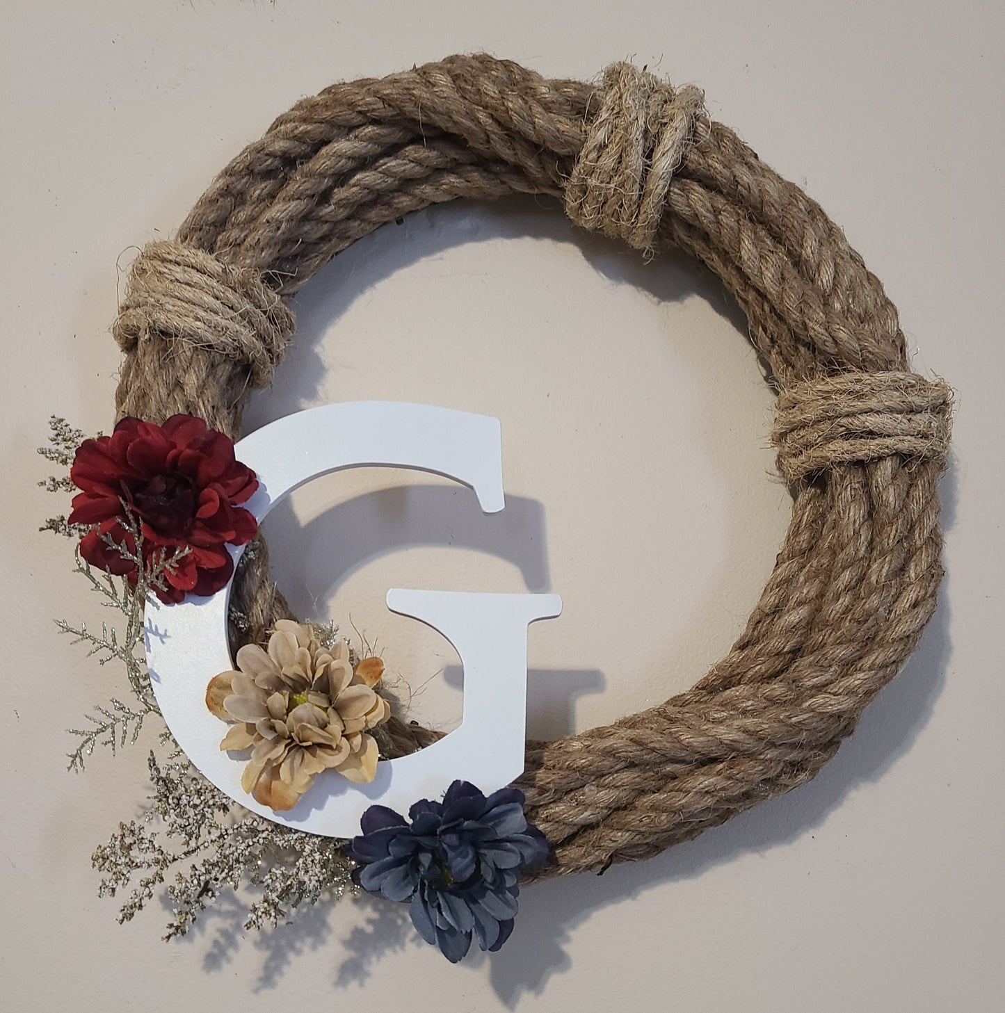 Burlap Rope Wreath