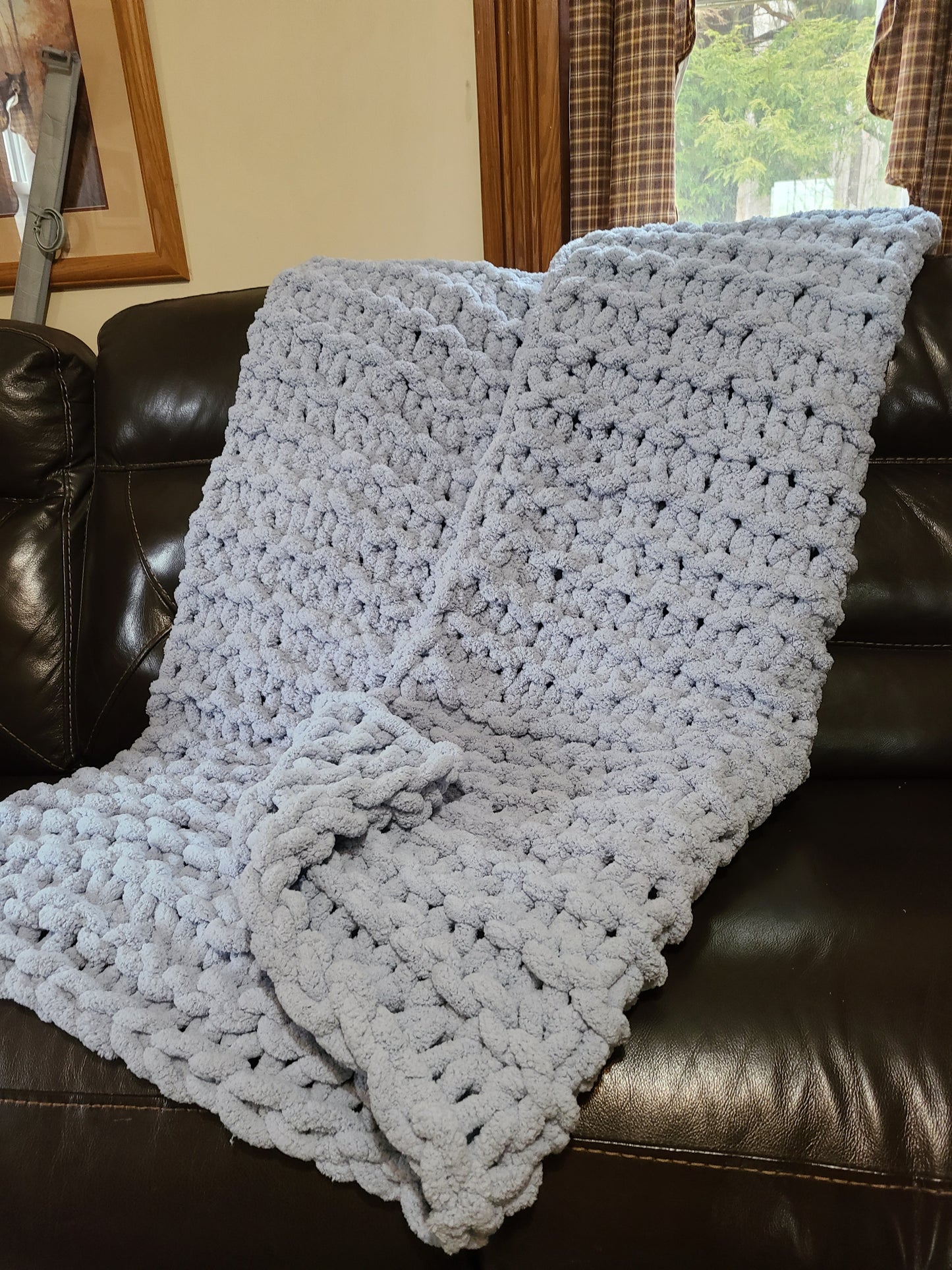 Solid Color Chunky Blanket