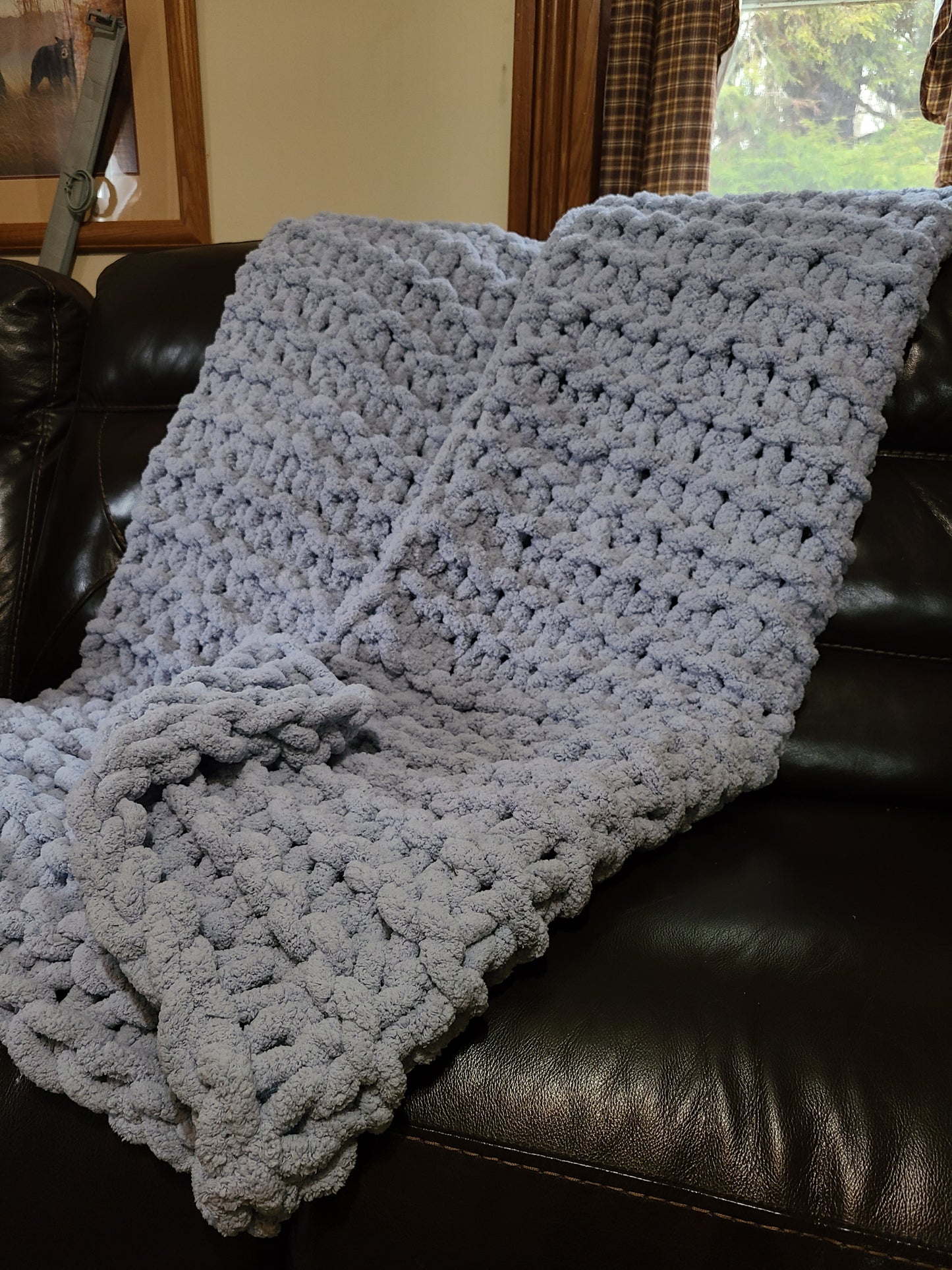 Solid Color Chunky Blanket