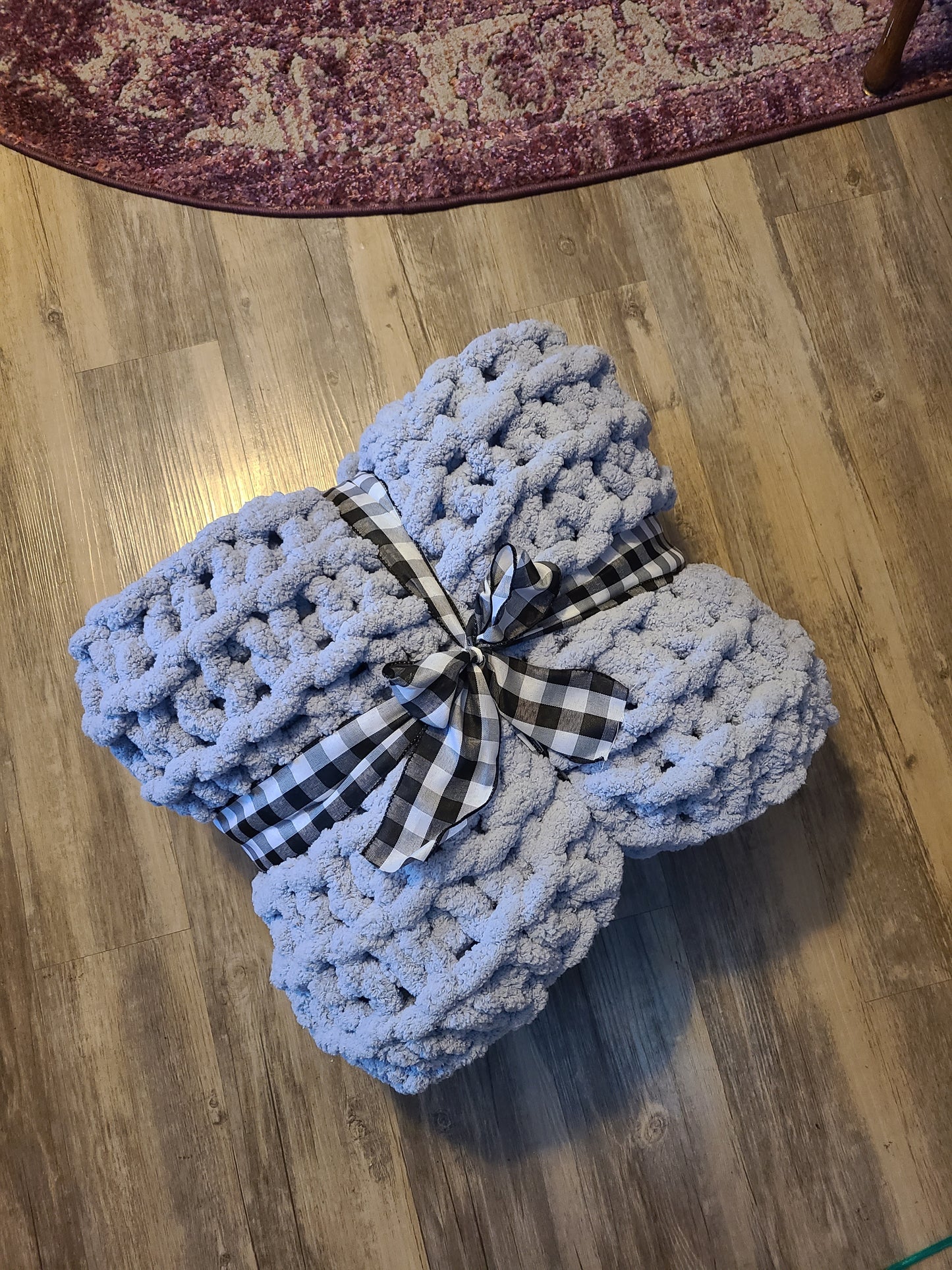 Solid Color Chunky Blanket