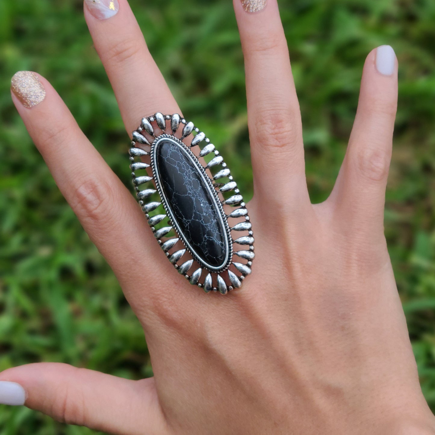 Oversized Oval Ring