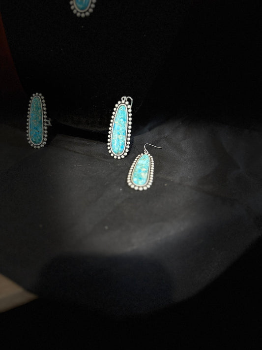 Abnormal Shape Gemstone Earrings