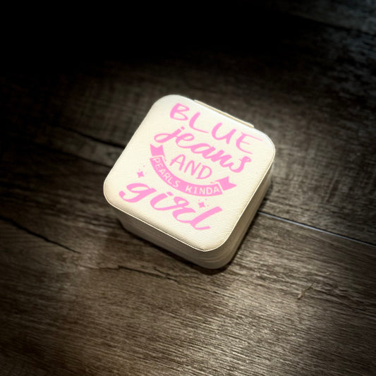 Blue Jeans Kinda Girl Travel Jewelry Box