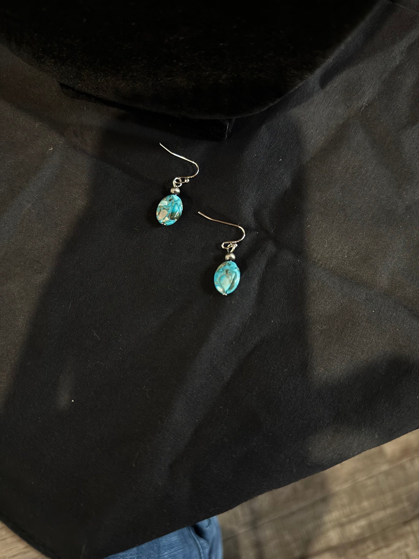 Full Oval Gem Earrings