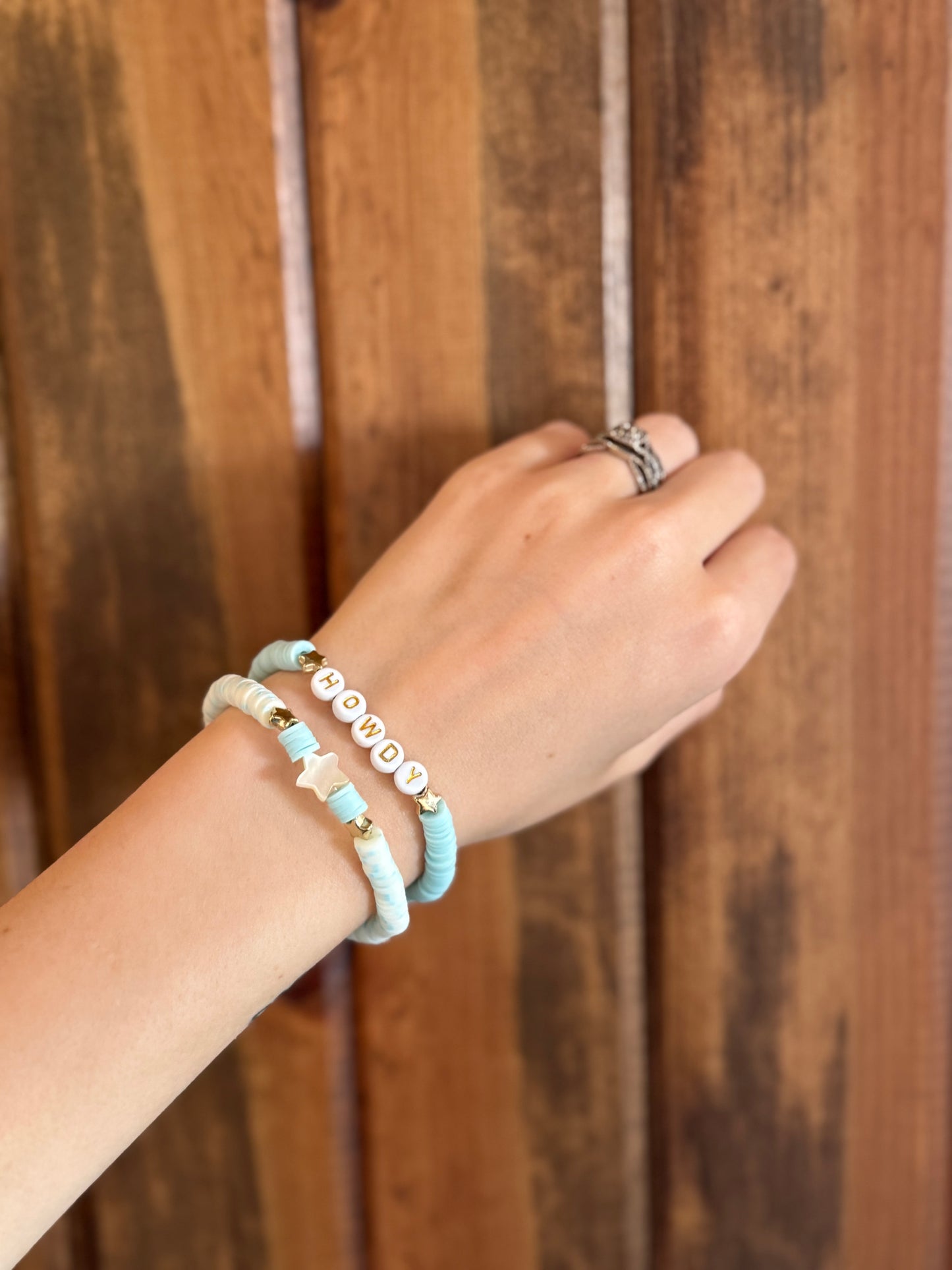 Clay Bead Bracelet Stacks