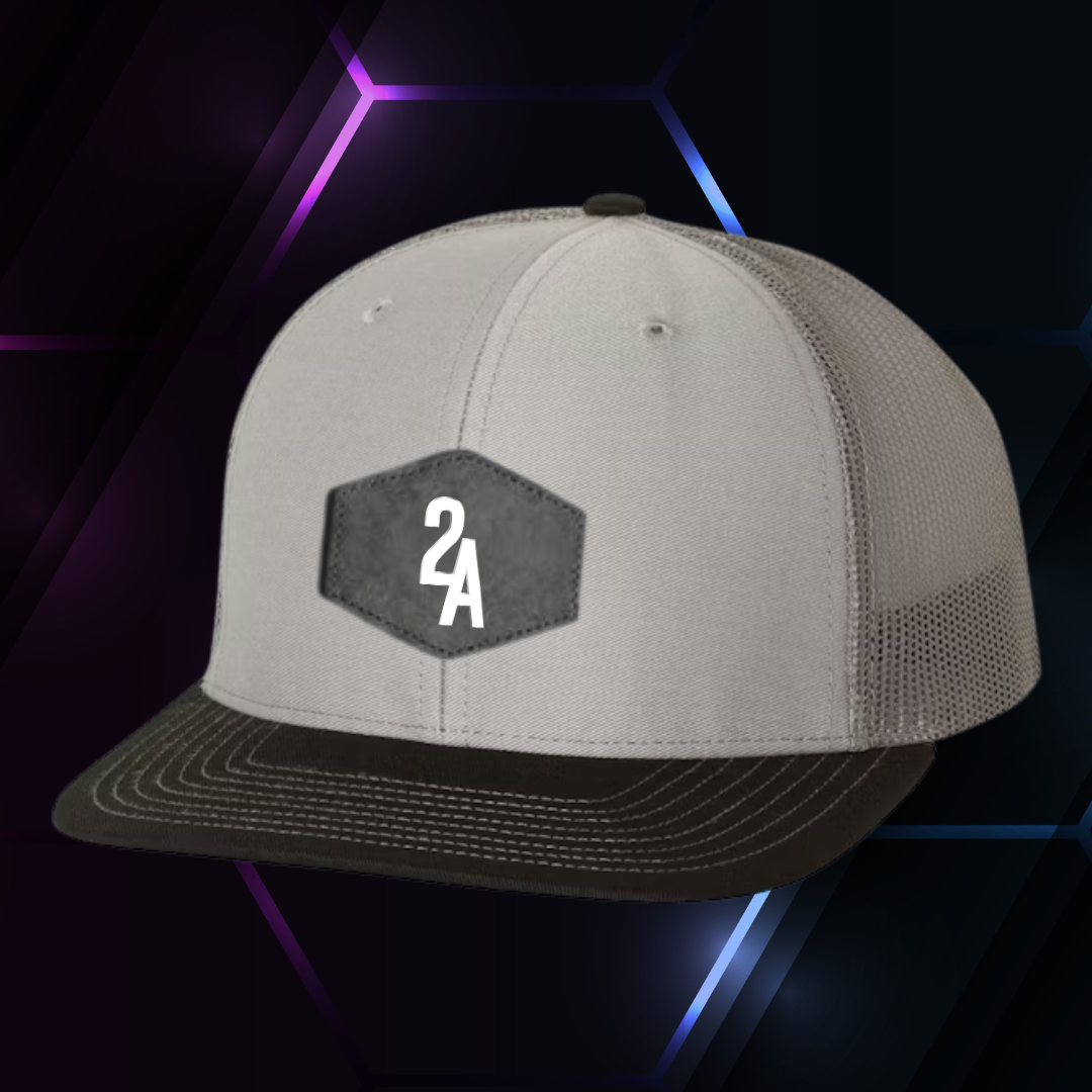 2A Grey/Charcoal/Black Richardson 112 w/ Patch