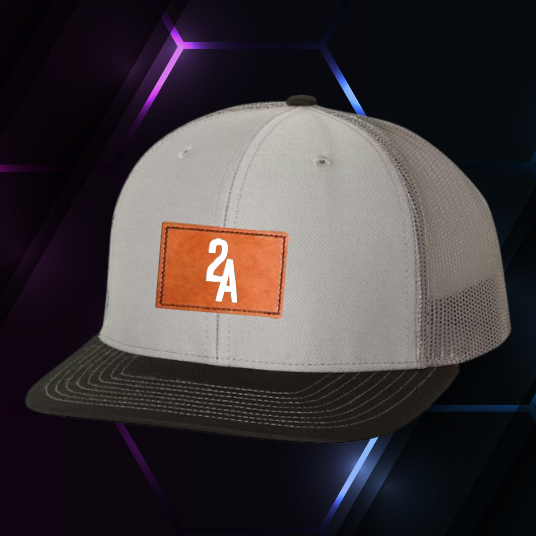 2A Grey/Charcoal/Black Richardson 112 w/ Patch