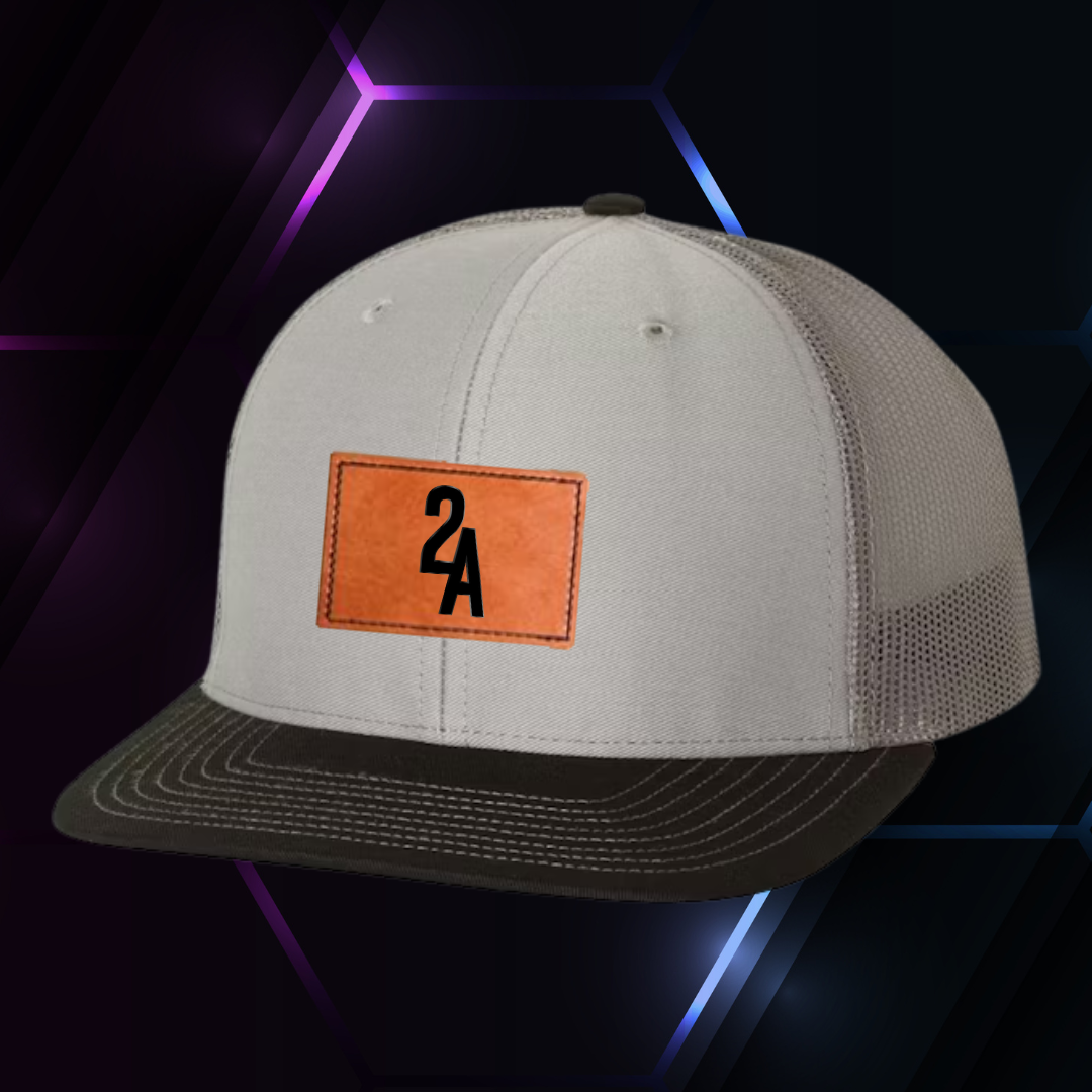 2A Grey/Charcoal/Black Richardson 112 w/ Patch