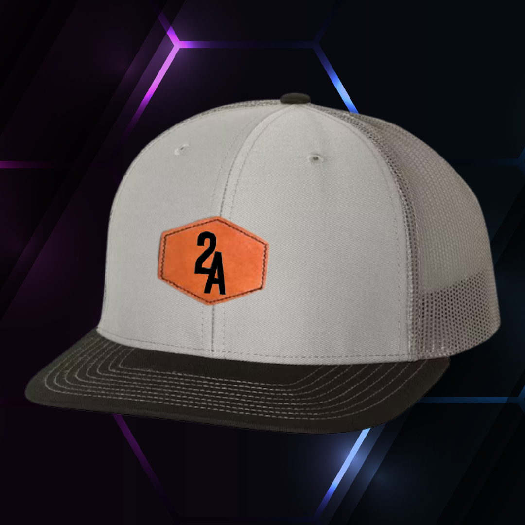2A Grey/Charcoal/Black Richardson 112 w/ Patch