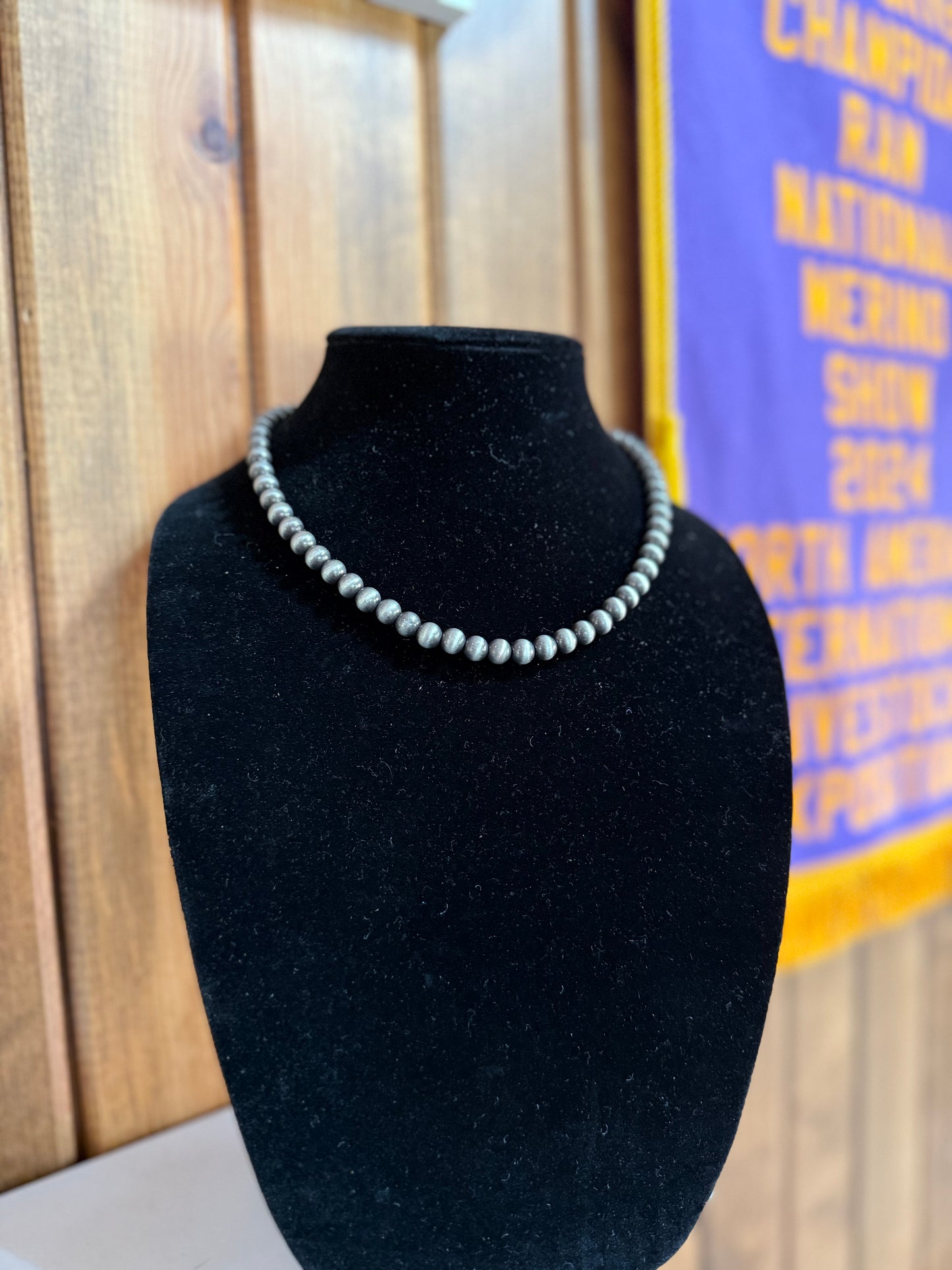 17” 8mm Navajo Pearl Necklace
