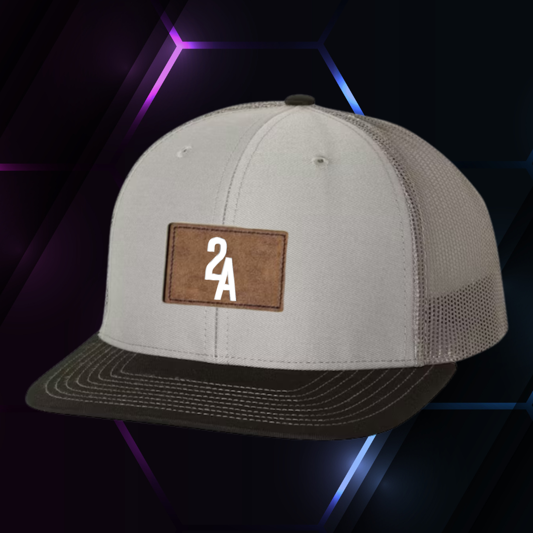 2A Grey/Charcoal/Black Richardson 112 w/ Patch