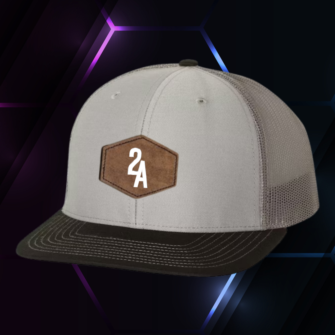 2A Grey/Charcoal/Black Richardson 112 w/ Patch