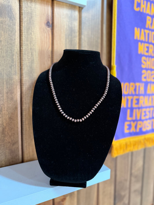 22” Copper Navajo Pearl Necklace