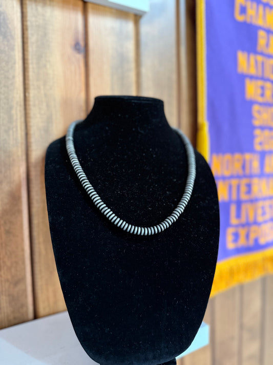 21” 8mm Rounded Navajo Pearl Necklace