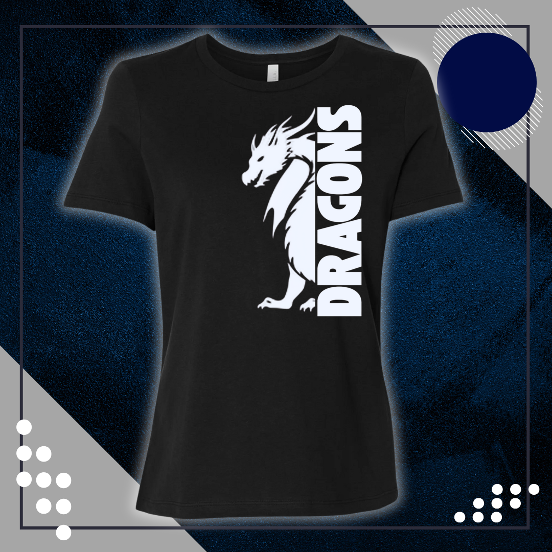 WC Women's Relaxed Black Crew Tee