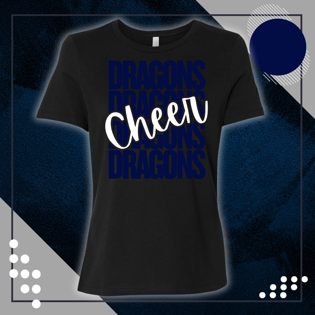WC Women's Relaxed Black Crew Tee