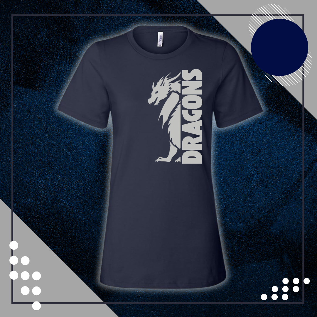 WC Women's Relaxed Navy Crew Tee