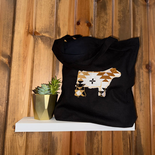 Large Animal Appliqué Canvas Bag