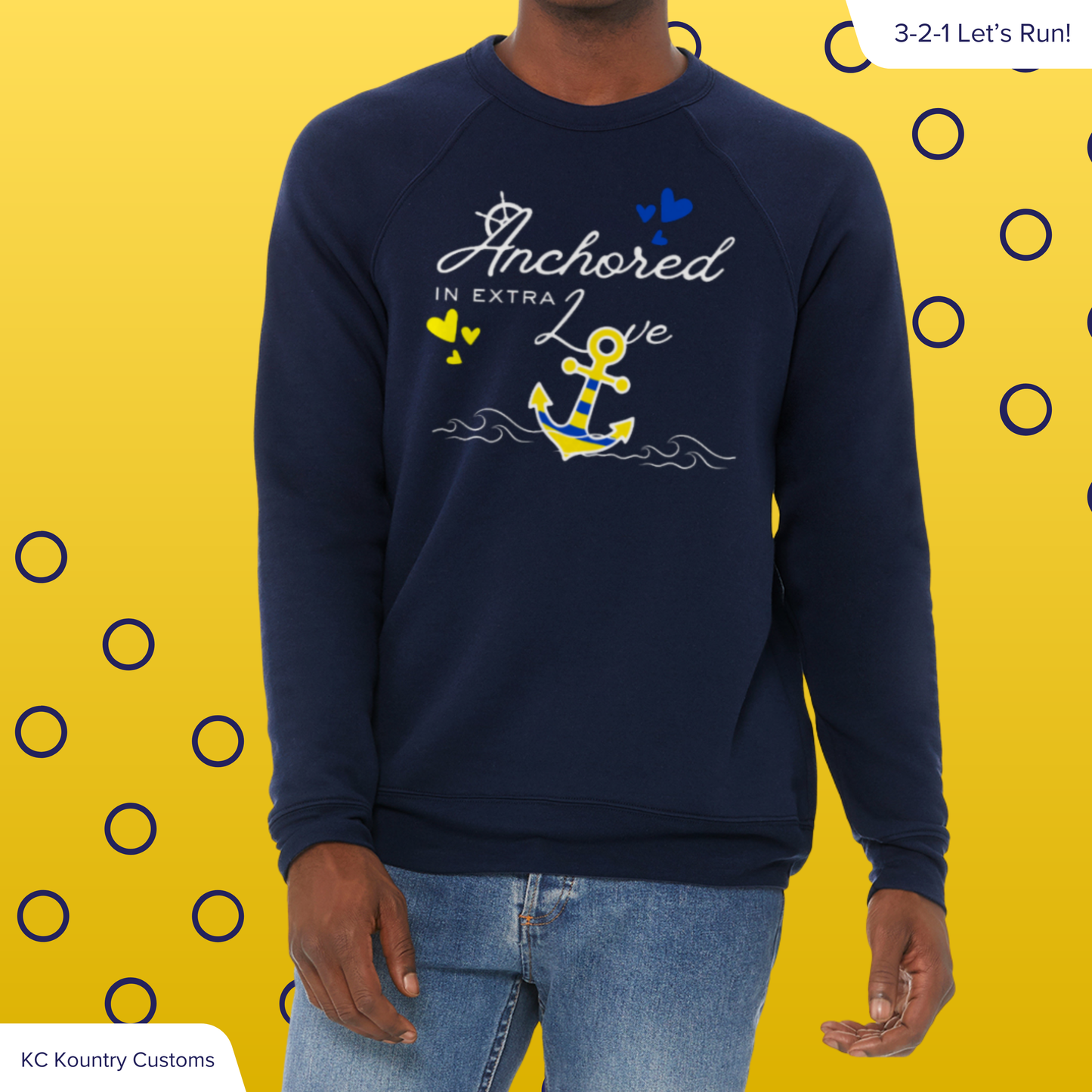 Anchored In Extra Love - CREWNECK