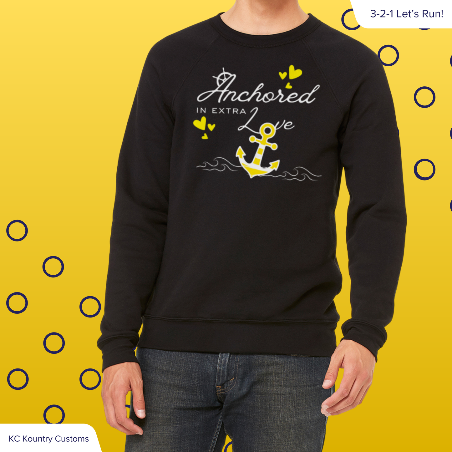 Anchored In Extra Love - CREWNECK