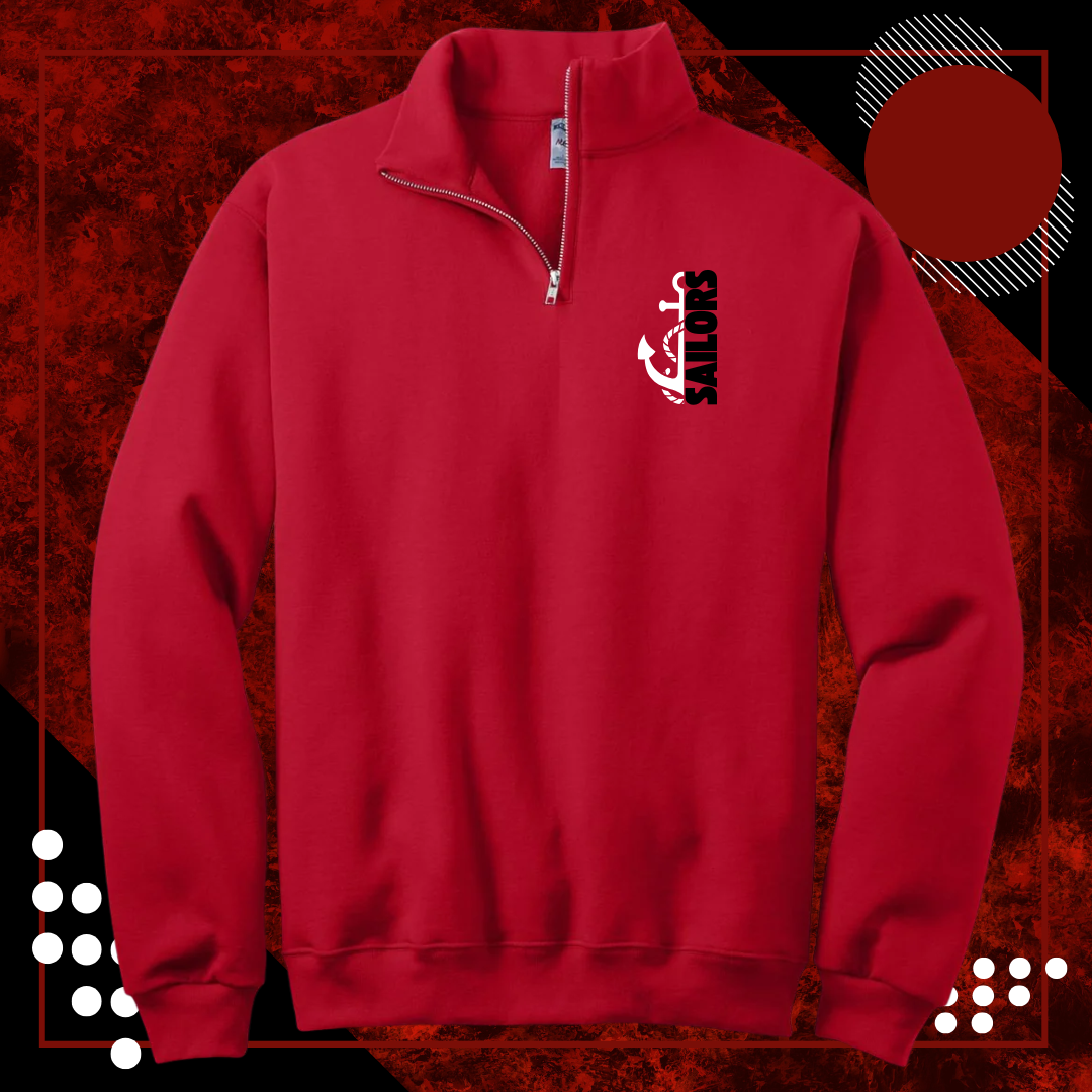 1/4-Zip Cadet Collar Sweatshirt