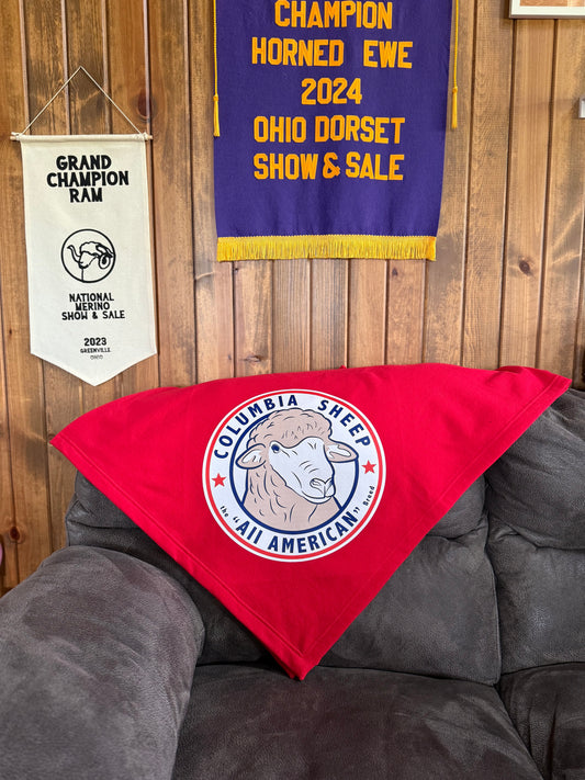 Columbia Logo Blankets