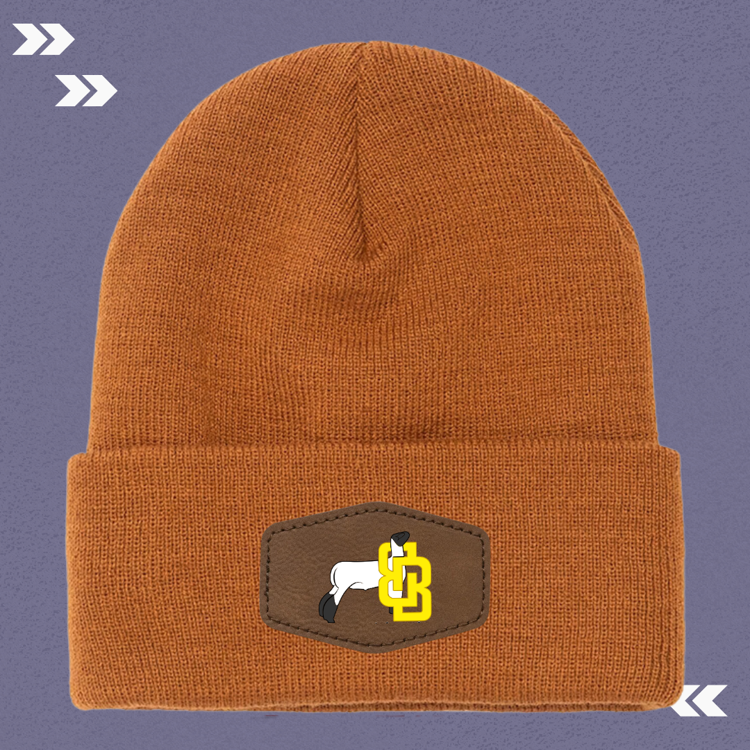 BB Caramel Beanie with Patch