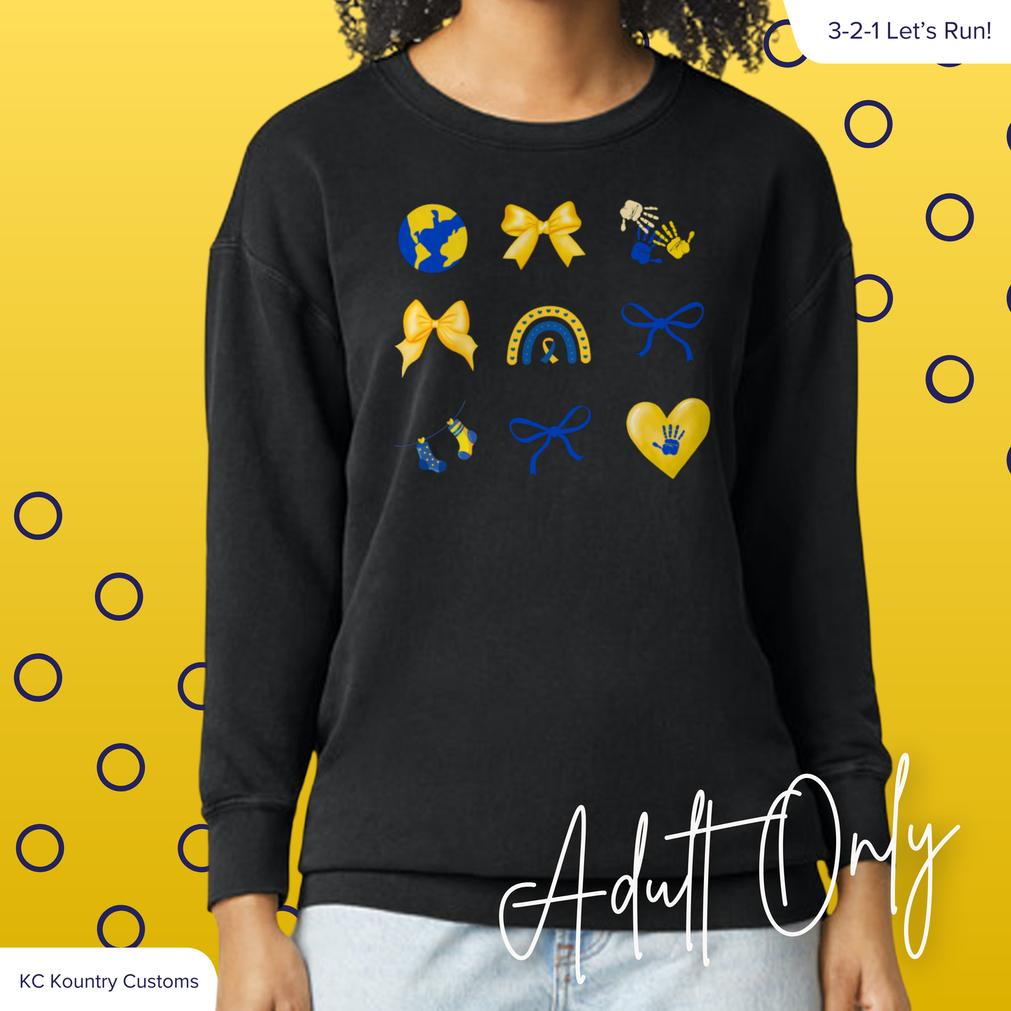Down Syndrome Awareness Patchwork - CREW (ADULT ONLY)