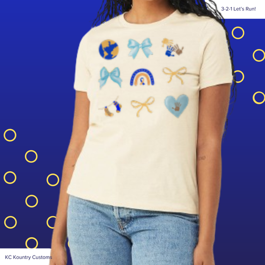 Down Syndrome Awareness Patchwork - TSHIRT (YOUTH & ADULT ONLY)