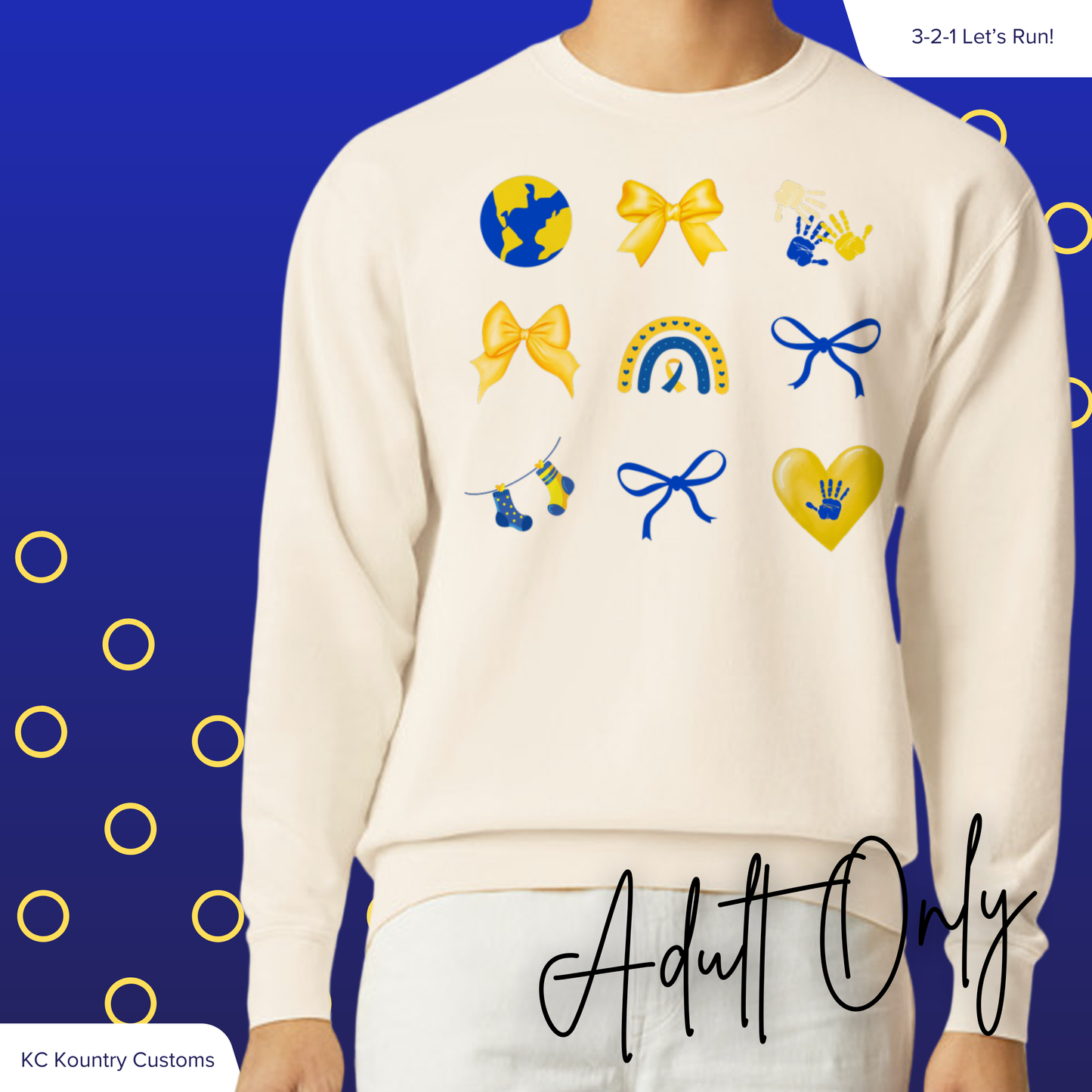 Down Syndrome Awareness Patchwork - CREW (ADULT ONLY)
