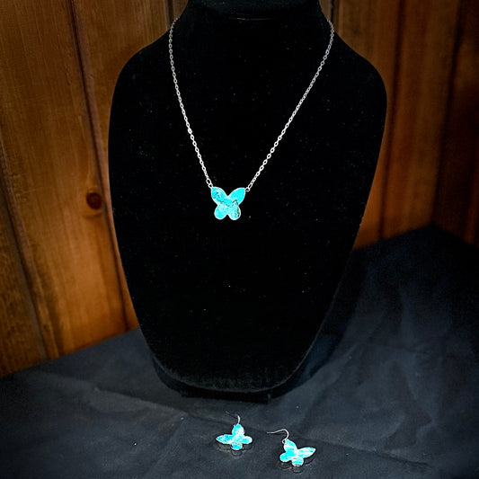 Blue Butterly Set
