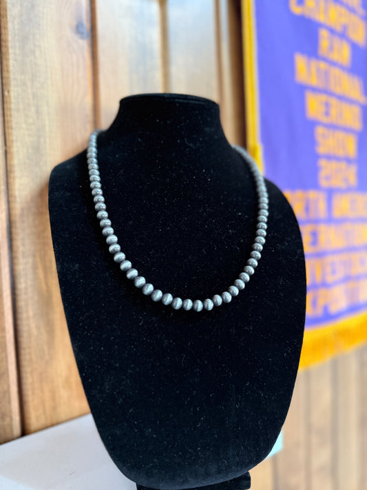22” 8mm Navajo Pearl Necklace