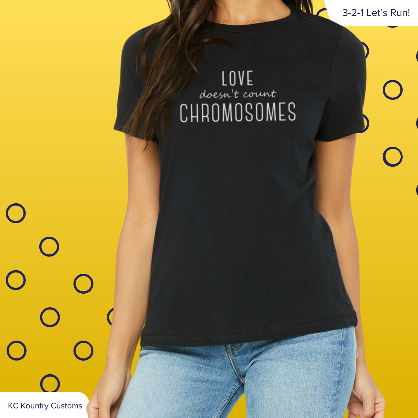 Elegant Love Doesn't Count Chromosomes - TSHIRT (YOUTH & ADULT ONLY)
