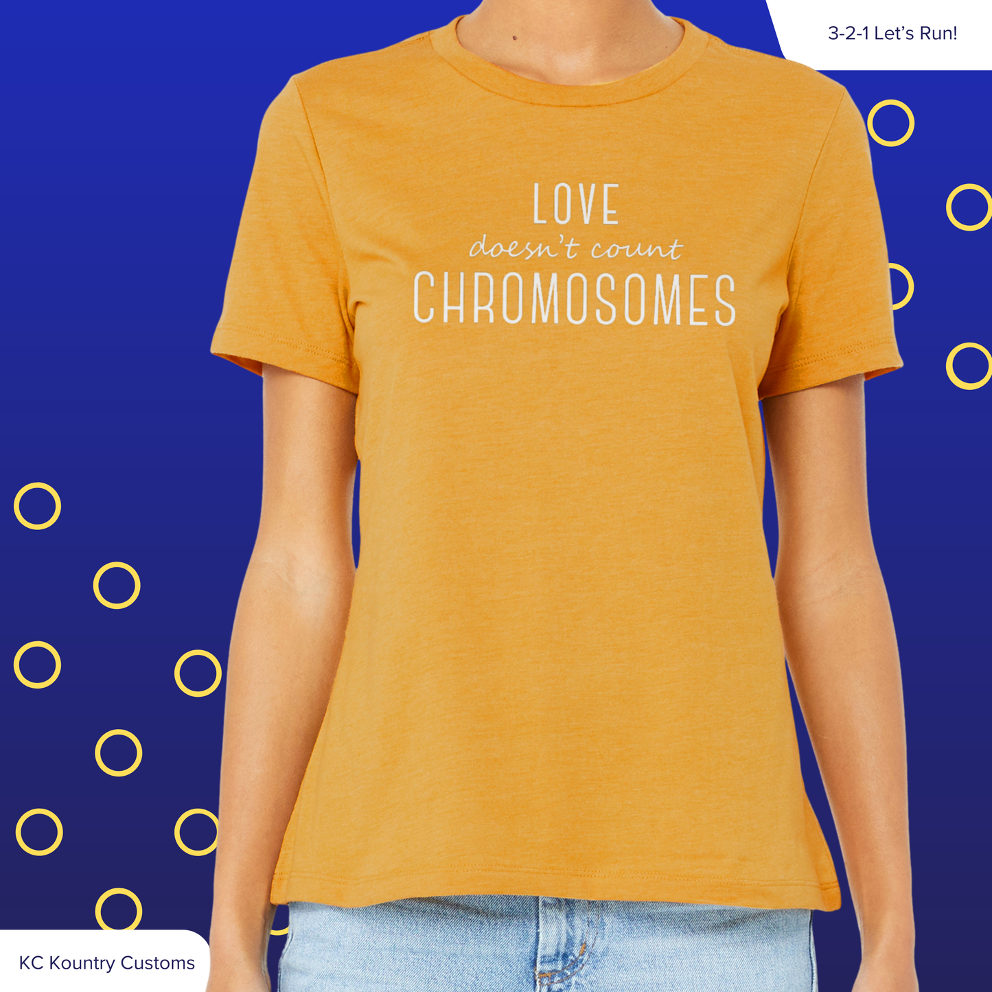 Elegant Love Doesn't Count Chromosomes - TSHIRT (YOUTH & ADULT ONLY)