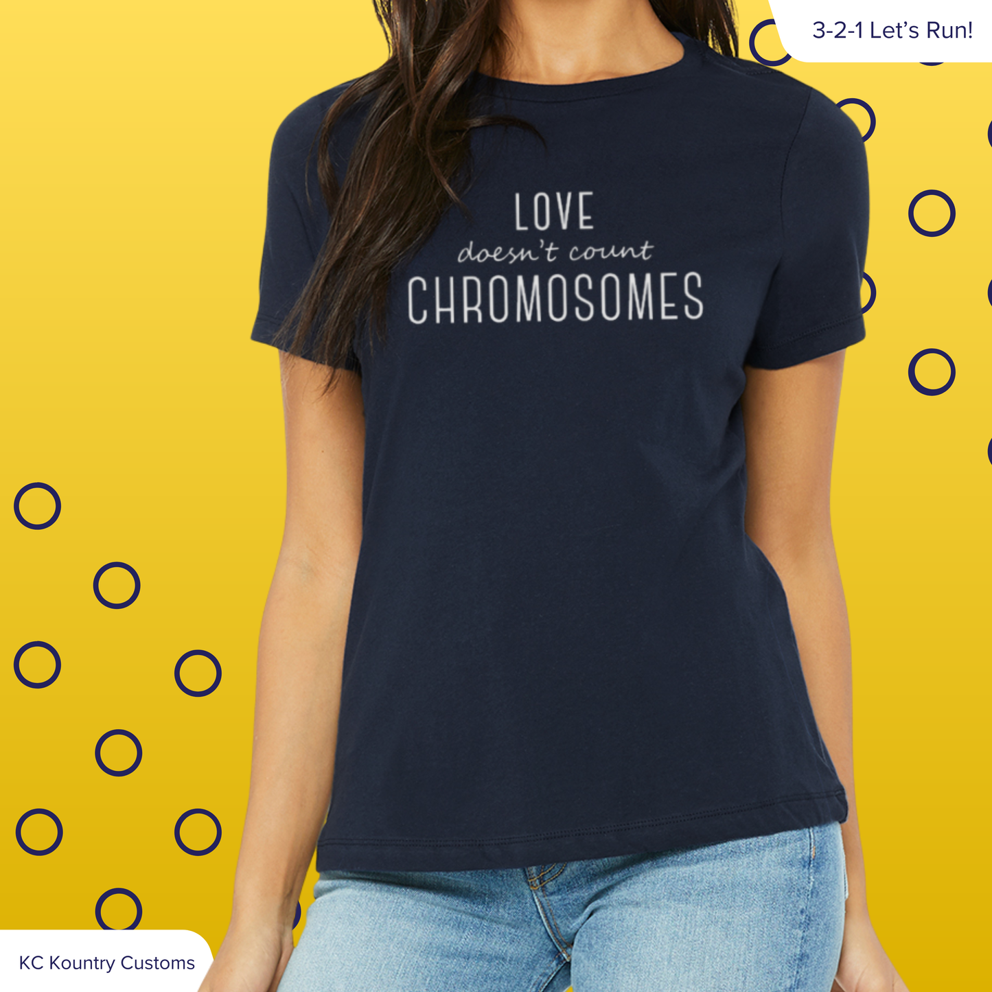 Elegant Love Doesn't Count Chromosomes - TSHIRT (YOUTH & ADULT ONLY)