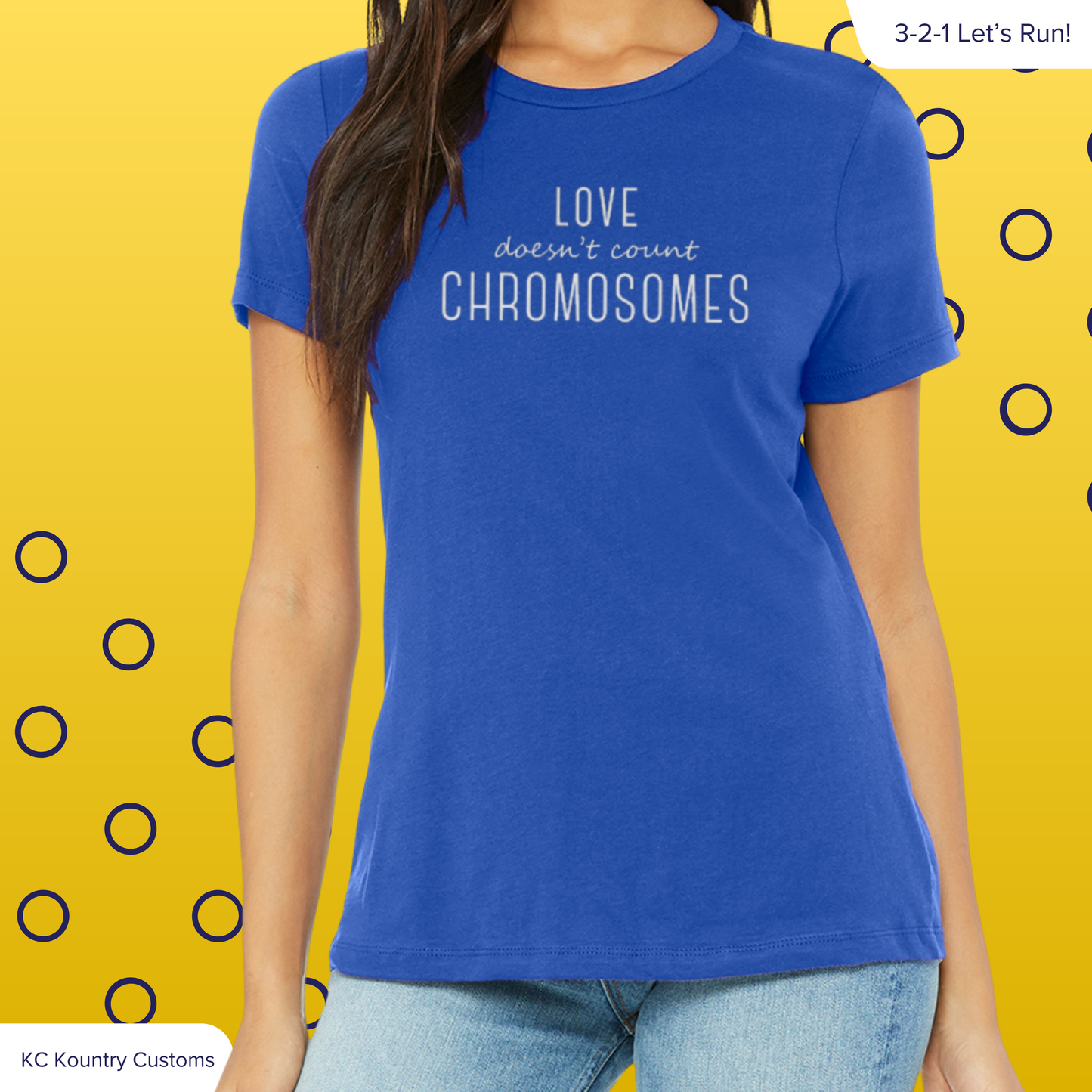 Elegant Love Doesn't Count Chromosomes - TSHIRT (YOUTH & ADULT ONLY)