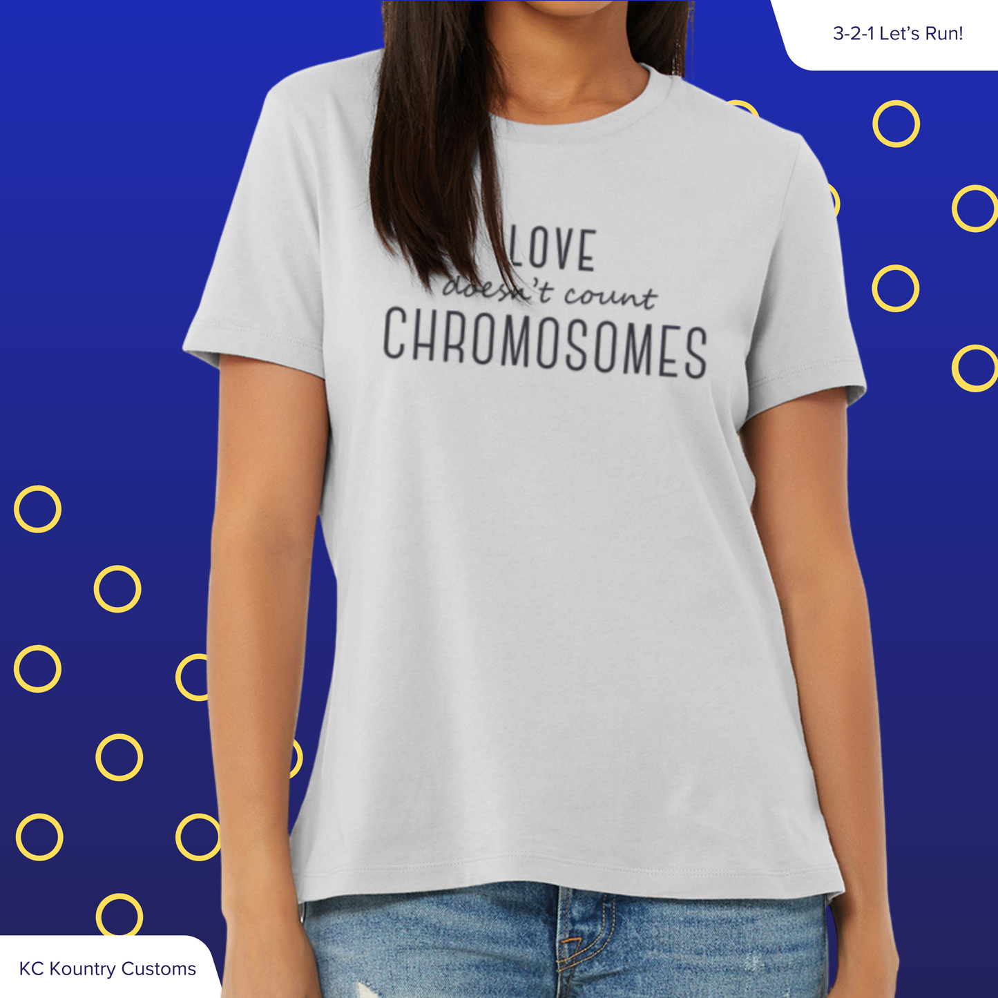 Elegant Love Doesn't Count Chromosomes - TSHIRT (YOUTH & ADULT ONLY)