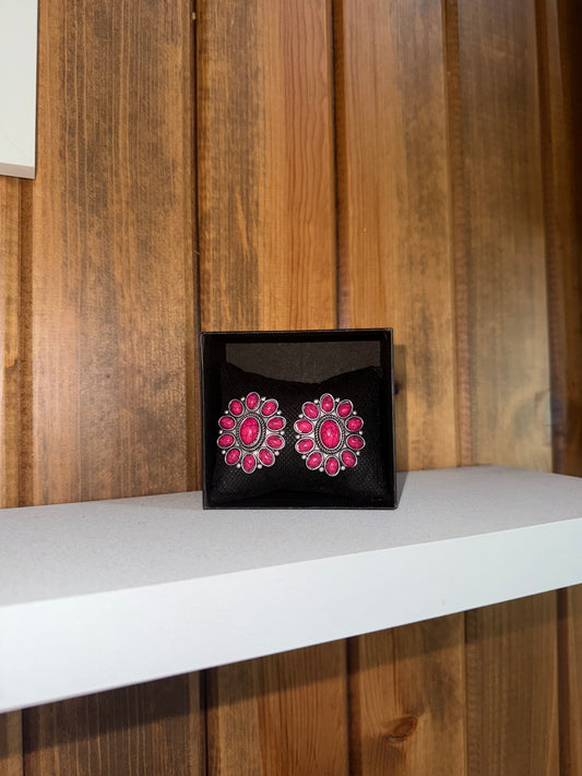 Concho Stud Earrings