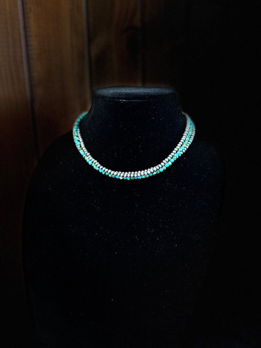 Three Strand Many Beads Necklace