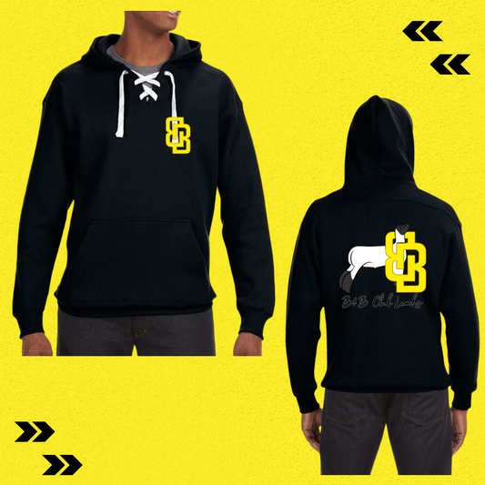 BB Hockey Tie Hoodie