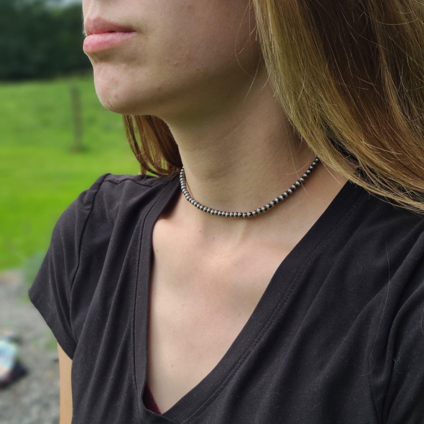 Navajo Bead Choker Necklace