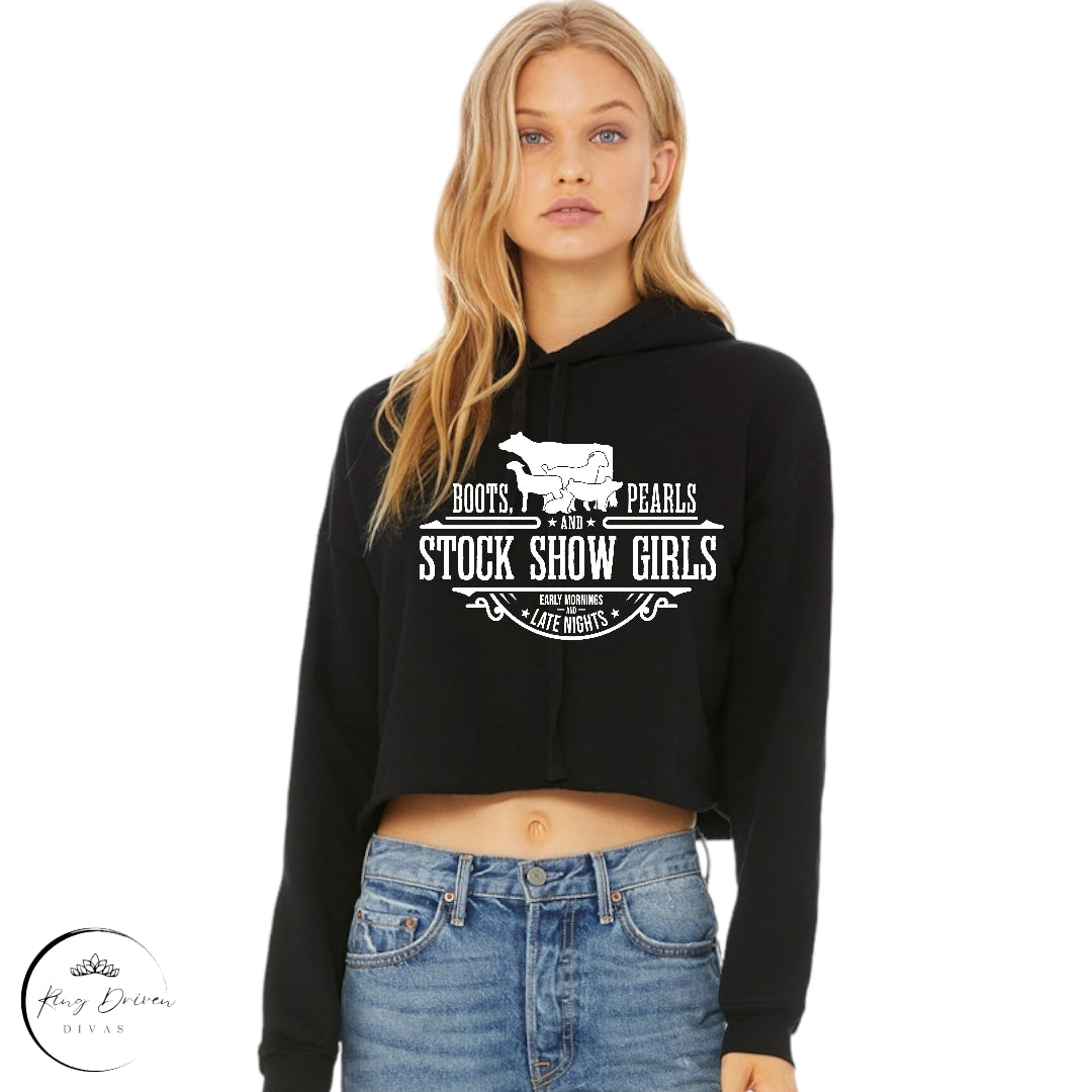 Stock Show Girls *CROPPED* HOODIE