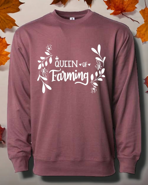 Queen of Farming CREWNECK