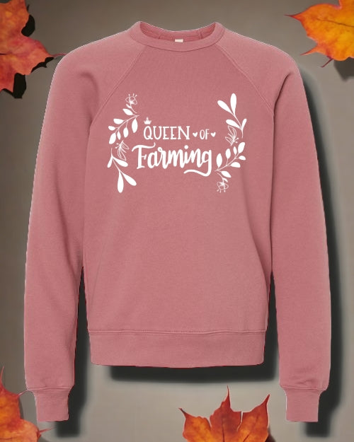 "Little" Queen of Farming CREWNECK