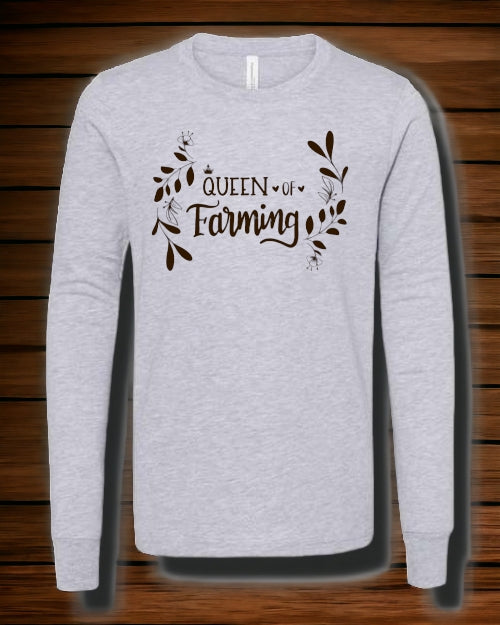 "Little" Queen of Farming LONG SLEEVE